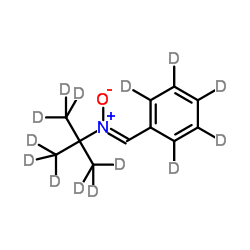 N-tert-Butyl-α-phenylnitrone-d14 Structure