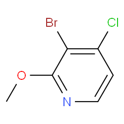 3-溴-4-氯-2-甲氧基吡啶结构式