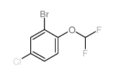 2-溴-4-氯-1-(二氟甲氧基)苯结构式