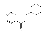 3-cyclohexyl-1-phenylprop-2-en-1-one Structure