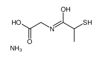 azane,2-(2-sulfanylpropanoylamino)acetic acid Structure