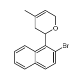 2-(2-bromonaphthalen-1-yl)-4-methyl-3,6-dihydro-2H-pyran结构式