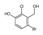 4-bromo-2-chloro-3-(hydroxymethyl)phenol结构式