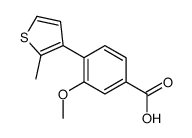 3-methoxy-4-(2-methylthiophen-3-yl)benzoic acid结构式