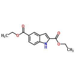 1H-吲哚-2,5-二羧酸二乙酯结构式