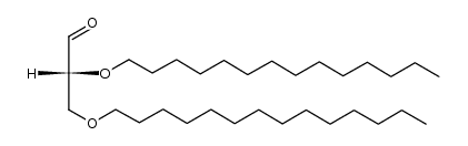 (R)-2,3-bis(tetradecyloxy)propanal结构式