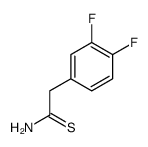 2-(3,4-difluorophenyl)ethanethioamide Structure