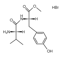 N-L-valyl-L-tyrosine methyl ester, hydrobromide Structure