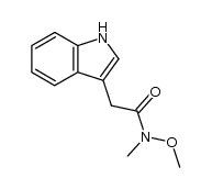 2-(1H-indol-3-yl)-N-Methoxy-N-Methylacetamide Structure