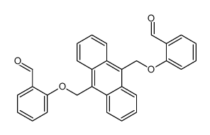 2-[[10-[(2-formylphenoxy)methyl]anthracen-9-yl]methoxy]benzaldehyde Structure