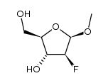 2-Deoxy-2-fluoro-1-O-methyl-β-D-arabinofuranose Structure