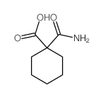 1-Carbamoylcyclohexane-1-carboxylic acid结构式