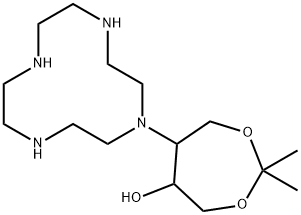 1,3-Dioxepan-5-ol, 2,2-dimethyl-6-(1,4,7,10-tetraazacyclododec-1-yl)- Structure