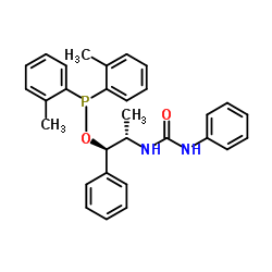 1-[((1R,2S)-1-(二-邻甲苯基膦酰氧基)-1-苯基丙烷-2-基]-3-苯基脲结构式
