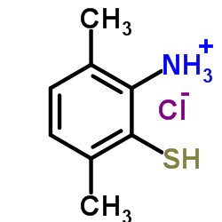 2-氨基-3,6-二甲基苯硫酚结构式