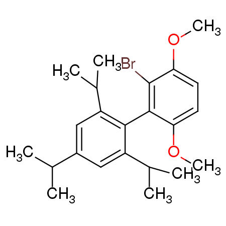 2-溴-2',4',6'-三异丙基-3,6-二甲氧基-1,1'-联苯图片