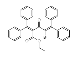 ethyl 4-bromo-2-(diphenylmethylene)-3-oxo-5,5-diphenyl-4-pentenoate结构式