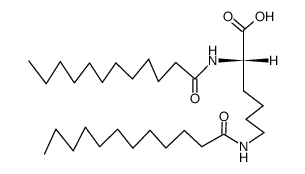N2,N6-bis(1-oxododecyl)-L-lysine结构式