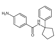 4-amino-N-(1-phenylcyclopentyl)benzamide结构式