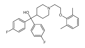 [1-[2-(2,6-dimethylphenoxy)ethyl]piperidin-4-yl]-bis(4-fluorophenyl)methanol结构式