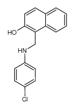 1-[(4-Chlorphenylamino)methyl]-2-naphthol结构式