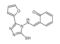 4-Salicylideneamino-3-(furan-2)-5-mercapto-1,2,4-triazole Structure