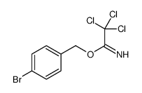 (4-bromophenyl)methyl 2,2,2-trichloroethanimidate结构式