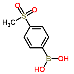 4-(methylsulfonyl)phenylboronic acid Structure