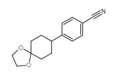 4-(1,4-DIOXASPIRO[4,5]DEC-8-YL) BENZONITRILE结构式