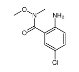 2-Amino-5-chloro-N-methoxy-N-methyl-benzamide结构式