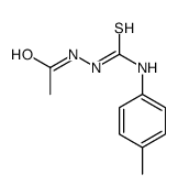 1-acetyl-4-(4-tolyl)thiosemicarbazide structure