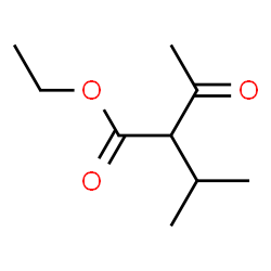 ethyl 2-acetyl-3-methyl-butanoate结构式