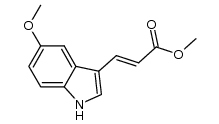 3-(5-methoxy-1H-indol-3-yl)-acrylic acid methyl ester结构式