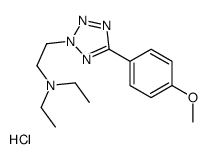 N,N-diethyl-2-[5-(4-methoxyphenyl)tetrazol-2-yl]ethanamine,hydrochloride Structure