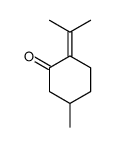 5-甲基-2-(1-甲基亚乙基)环己酮结构式