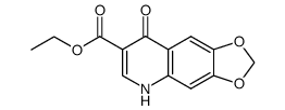 ETHYL 1,4-DIHYDRO-6,7-METHYLENEDIOXY-4-OXOQUINOLINE-3-CARBOXYLATE结构式