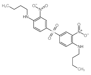 Aniline,4,4'-sulfonylbis[N-butyl-2-nitro- (8CI)结构式