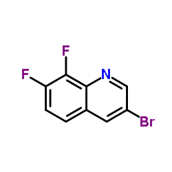 3-Bromo-7, 8-difluoroquinoline Structure