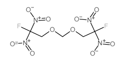 Ethane,1,1'-[methylenebis(oxy)]bis[2-fluoro-2,2-dinitro-结构式