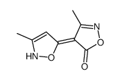 3-methyl-4-(3-methyl-2H-1,2-oxazol-5-ylidene)-1,2-oxazol-5-one结构式