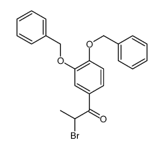 1-[3,4-bis(phenylmethoxy)phenyl]-2-bromopropan-1-one结构式