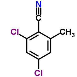 2,4-Dichloro-6-methylbenzonitrile Structure