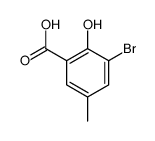 3-bromo-2-hydroxy-5-methylbenzoic acid结构式