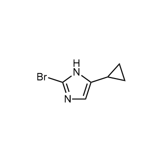 2-溴-5-环丙基-1H-咪唑结构式