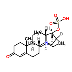 Epitestosterone sulfate-d3 triethylamine salt Structure