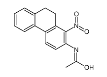 N-(9,10-Dihydro-1-nitrophenanthren-2-yl)acetamide Structure