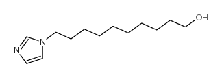 1-(10-羟癸基)咪唑结构式