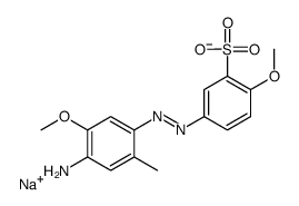 sodium 5-[(4-amino-5-methoxy-o-tolyl)azo]-2-methoxybenzenesulphonate Structure