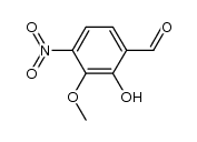 2-hydroxy-3-methoxy-4-nitrobenzaldehyde Structure