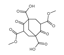 2,6-dioxo-bicyclo[3.3.1]nonane-1,3,5,7-tetracarboxylic acid-3,7-dimethyl ester结构式